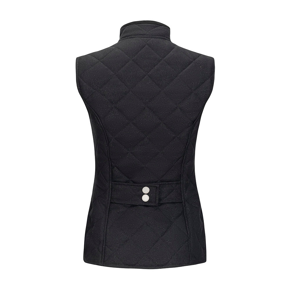 Radiance Quilted Vest, Black