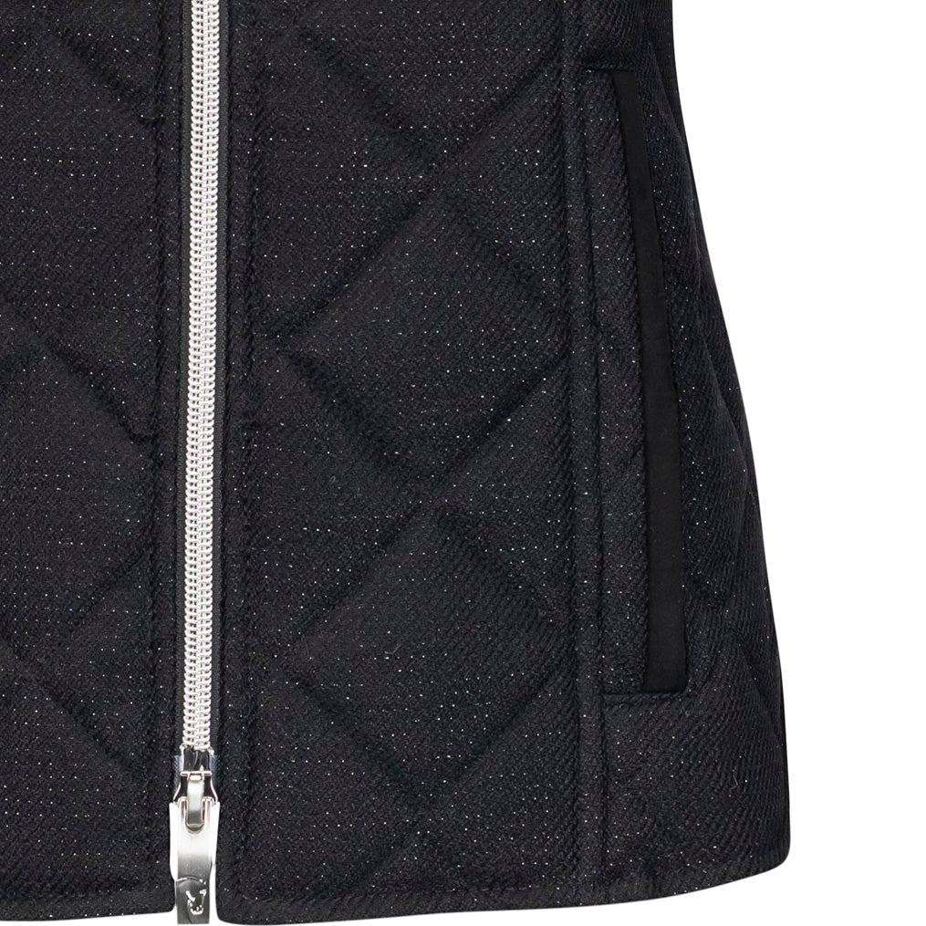 Radiance Quilted Vest, Black