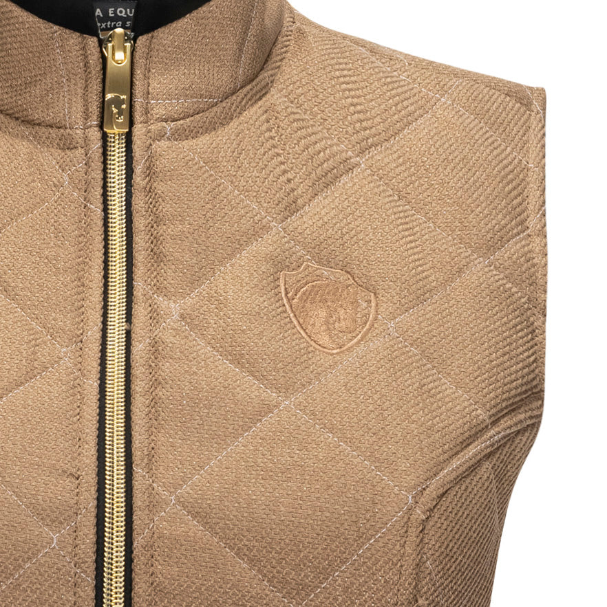 Radiance Quilted Vest, Camel