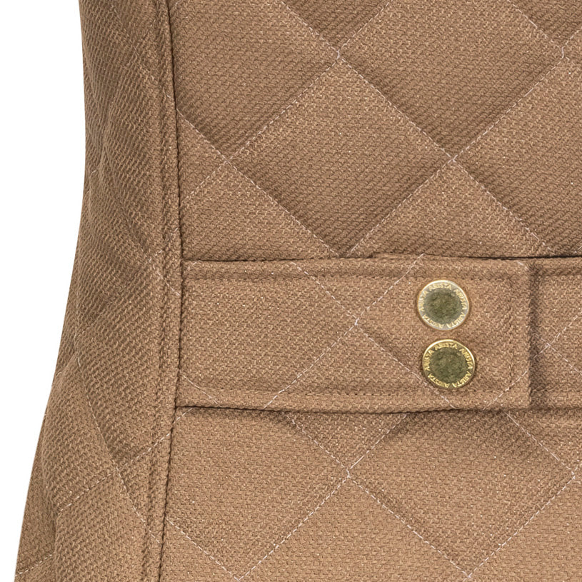 Radiance Quilted Vest, Camel