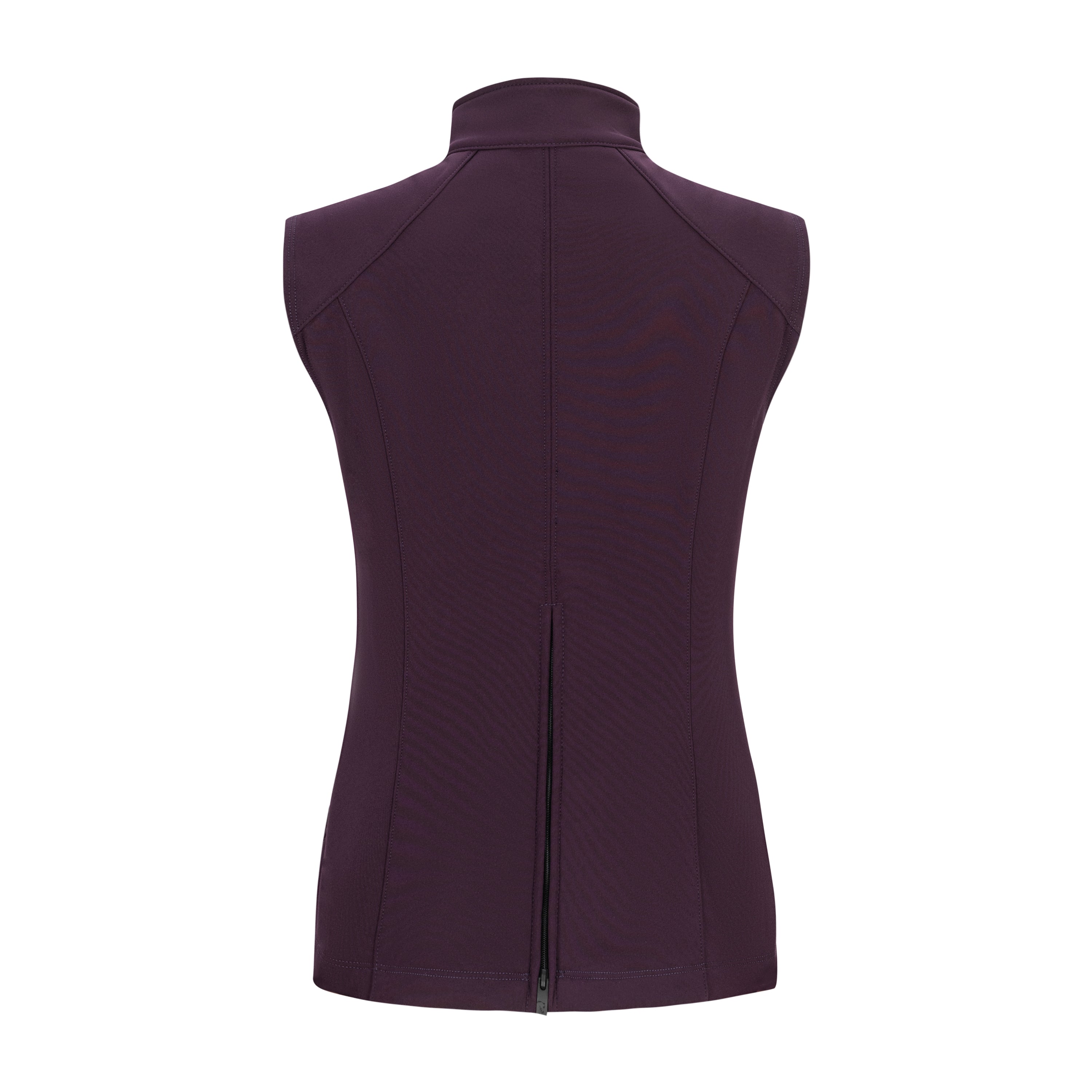 Sporty Fleece Lined Vest, Eggplant