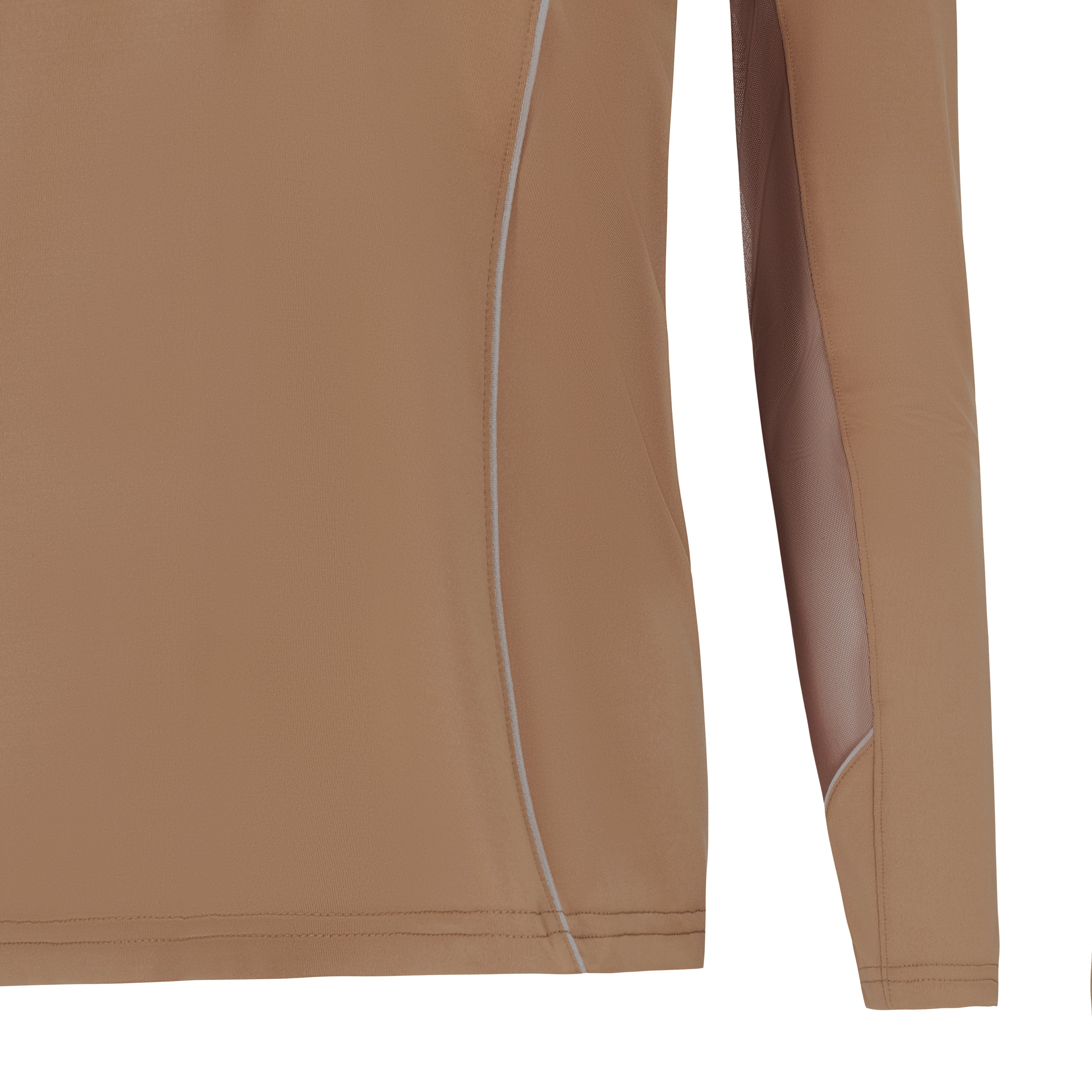 Sporty Solid, DUNE Half Zip w/ MESH